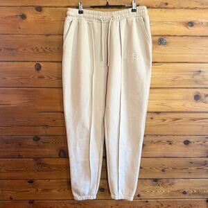 AYBL Joggers Sweatpants Cream Size Large